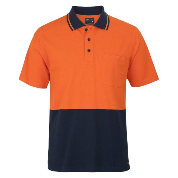 Mens HV Short Sleeve Cotton Pique Trad Polo Thumbnail